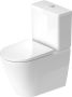 Duravit Toilet D-Neo HygieneGlaze Staand Voor Reservoir Rimless Diepspoel 65 cm Hoogglans Wit - Thumbnail 2