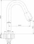 Royal Plaza Gondo 2.0 fonteinkraan uitloop hoog 19cm mat zwart - Thumbnail 2