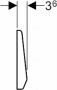 GEBERIT Highline eenknops mechanische bedieningsplaat spoelsysteem RVS 185x340x36mm RVS-look - Thumbnail 2