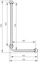 Linido Ergogrip rechts gebogen wandbeugel 90° L 56x113 cm rvs gepolijst met antraciet kappen - Thumbnail 4