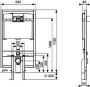TECE profil inbouwreservoir ondiep 112cm hoog frontbediening met Octa-II-spoelkast - Thumbnail 2