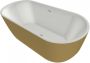 Xenz Humberto Solid Surface Bad 170x72x63 Bicolor Wit Goud 8510-R1036 - Thumbnail 3