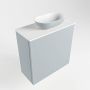 Mondiaz Fowy toiletmeubel 50x50x23cm clay mat 1 kraangat wasbak: rechts 1 deur solid surface met blad MDF kleur wasbak: Bruin Wit FOWY59005clayclay - Thumbnail 2