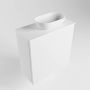 Mondiaz Fowy toiletmeubel 50x50x23cm talc mat 1 kraangat wasbak: rechts 1 deur solid surface met blad MDF kleur wasbak: wit FOWY59005talctalc - Thumbnail 4