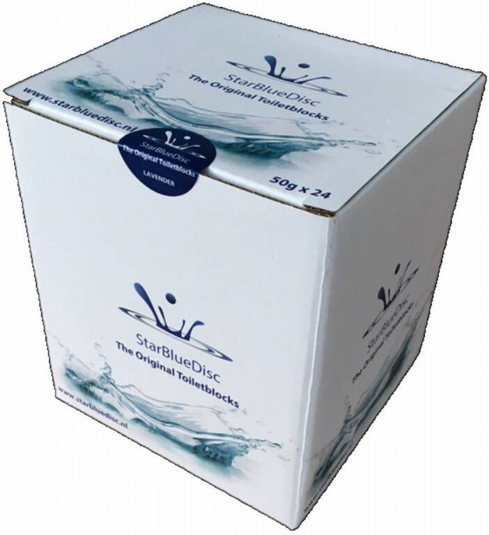 Starbluedisc toiletblokjes voor toiletblokhouder jaarverpakking (24 stuks) blauw