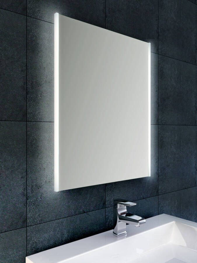 Wiesbaden Duo spiegel 100x60 cm met verticale indirecte LED verlichting & verwarming