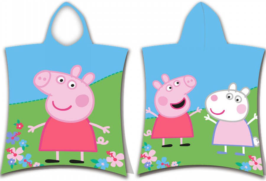 Must Peppa Pig en Suzy Sheep badponcho 50 x 115 cm Multi