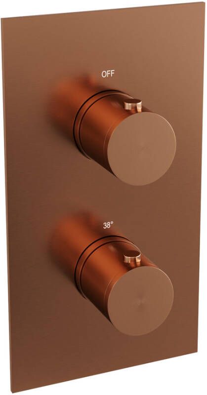 Brauer kranen Brauer Copper Edition inbouwthermostaat 3-weg koper