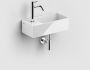 Clou New Flush 3 fontein links wit keramiek met kraangat inclusief afvoerset 35x18x10 (bxdxh) - Thumbnail 4