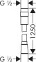 Hansgrohe Isiflex Doucheslang 125cm met volumeregeling chroom 28249000 - Thumbnail 3