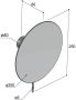 Hotbath Cobber accessoire Vergrotingsspiegel met wandmontage Geborsteld Nikkel CBA20GN - Thumbnail 6