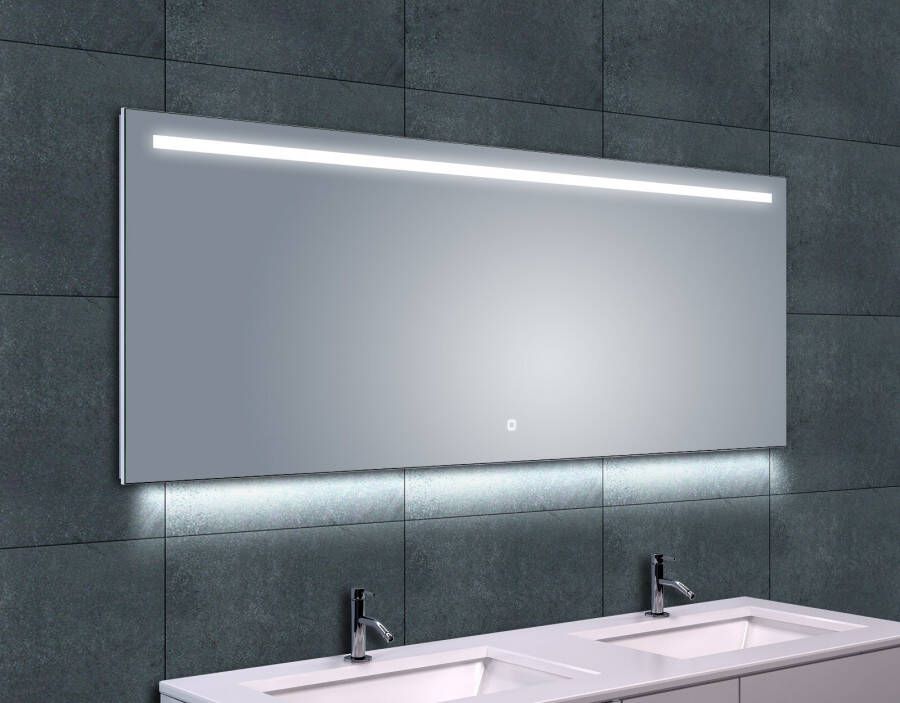 Wiesbaden Ambi one spiegel 160x60 cm inclusief spiegelverwarming chroom