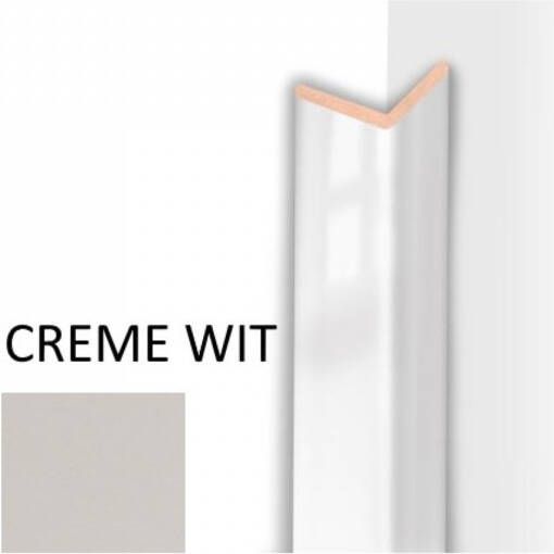 Sanimex Hoeklijst MDF Crème Wit 260 cm x 28 mm x 28 mm