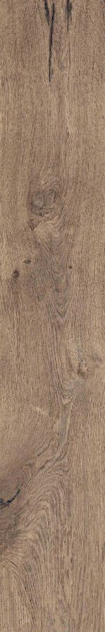 Flaviker Cozy Brown vloertegel hout look 20x120 cm eiken donker mat
