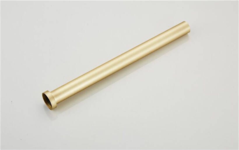 SaniClear Brass sifon verlengbuis 40 cm geborsteld messing