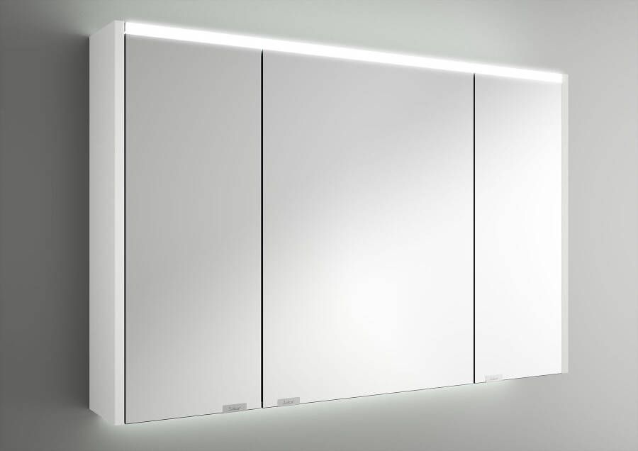 Muebles Ally spiegelkast met verlichting bovenkant 103x66cm wit