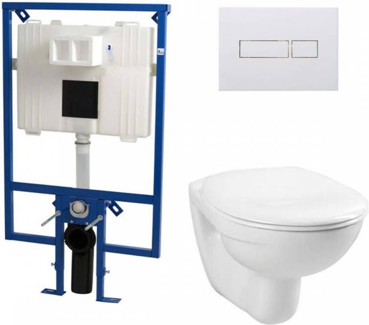 Plieger Flair Compact toiletset met Basic toilet en standaard zitting