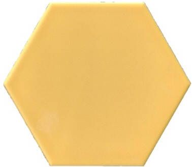 Terre d'Azur Hexagonale vloertegel geel 15x17cm hexagon F01