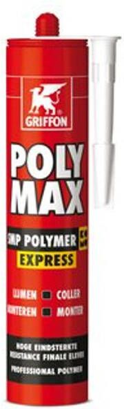 Bison Griffon Poly Max SMP Polymer Express koker à 435 gr wit 6306289