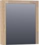 BRAUER natural wood Spiegelkast 60x70x15cm 1 rechtsdraaiende spiegeldeur hout grey oak 70451R - Thumbnail 1