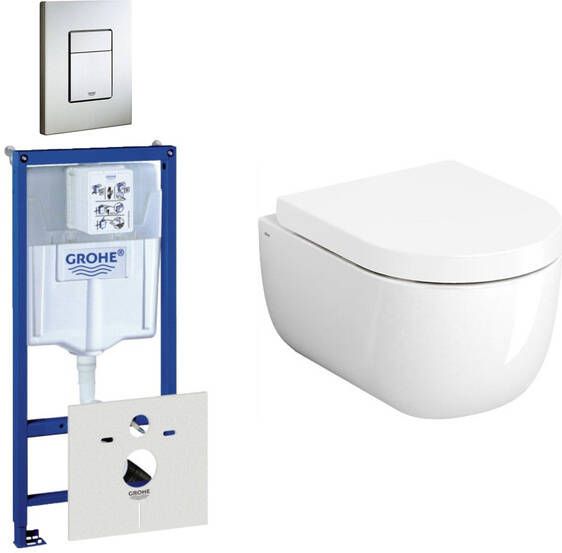 Clou Hammock Compact Toiletset inbouwreservoir wandtoilet softclose quickrelease bedieningsplaat verticaal horizontaal RVS 0729205 0720026 sw106248 sw106250