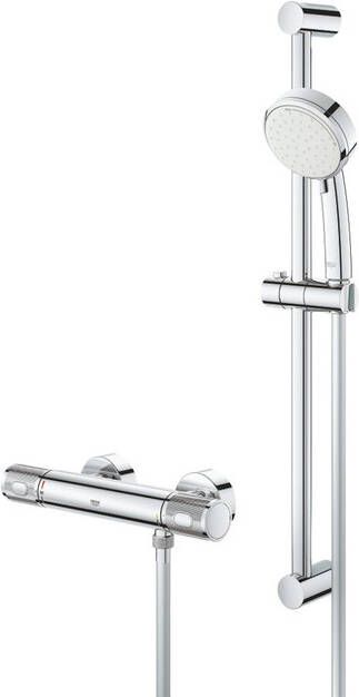 GROHE PROFESSIONAL Grohe Grohtherm 1000 Performance comfortset 600mm H.O.H. 150mm met koppeling chroom