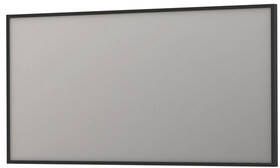 INK SP18 rechthoekige spiegel verzonken in stalen kader 80 x 160 x 4 cm mat zwart