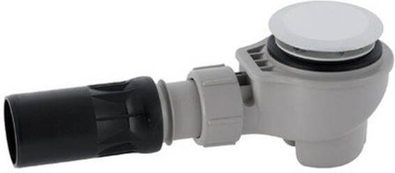 Nemo Go Uniflex douchesifon voor douches met afvoeropening D 52 mm aansluiting op afvoerbuis met D 50 mm met chroom sierplaatje 130101