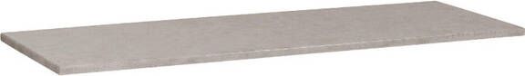 BRAUER Concrete Wastafelblad 140x46x3cm zonder kraangat gecoat beton grijs gemêleerd 2146 - Foto 1
