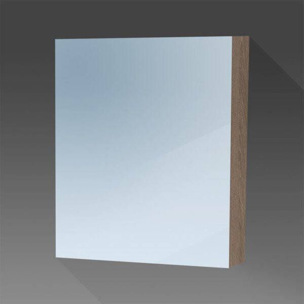 Saniclass Dual spiegelkast 60x70x15cm met 1 rechtsdraaiende spiegeldeur MFC Legno Viola 7759