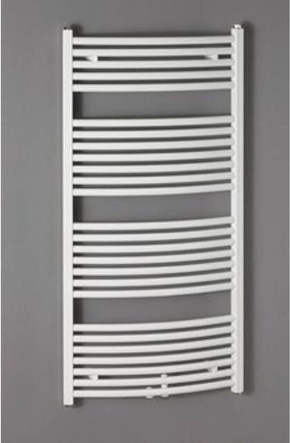 ZEHNDER Zeno radiator gebogen met 2-punts aansluiting links en rechts 168 8x59 5cm 957w ral 9016 wit