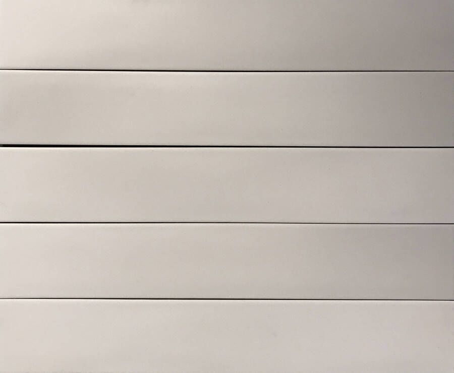 Quintessenza Wandtegel Pigmento 6x37 cm Bianco 1 M2