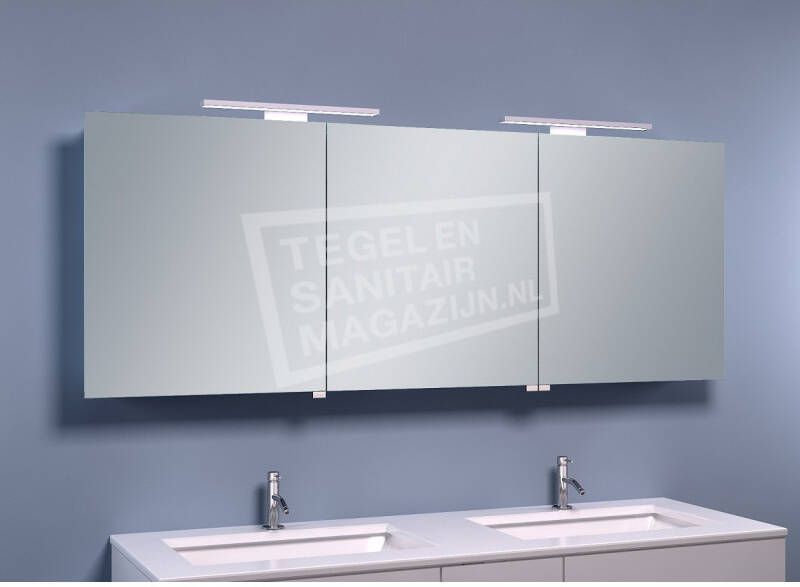 Schulz Large Luxe Spiegelkast met LED Verlichting (160x60x14 cm)