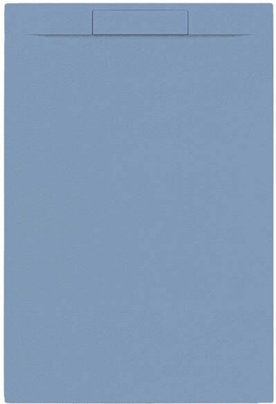 Allibert Douchebak + Sifon Rectangle 120x80 cm Mat Blauw Balt