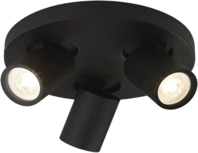 Bellezza Bagno Plafond wandlamp LED mat zwart ronde plaat SD-2060-09