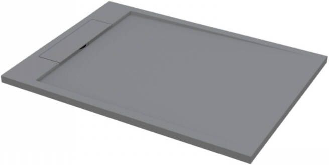 Best Design Douchebak Decent 120x90x3.5 cm Solid Surface Grijs