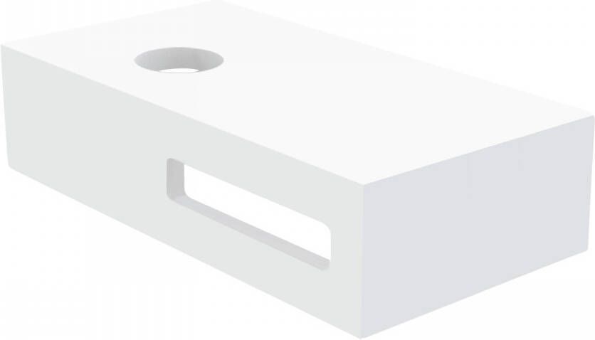 Best Design Fontein Planchet Malo Solid Surface 40x21x10 cm Mat Wit