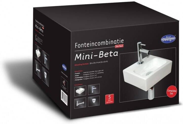 Best Design Fonteinset One pack Fonteincombinatie Mini -Beta