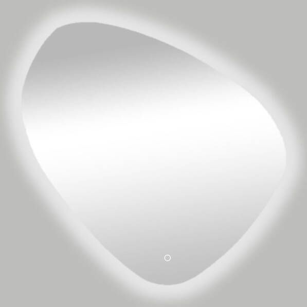 Best Design Spiegel Ballon Asymmetrisch 100x100cm Met LED Verlichting Rondom en One-Touch Bediening