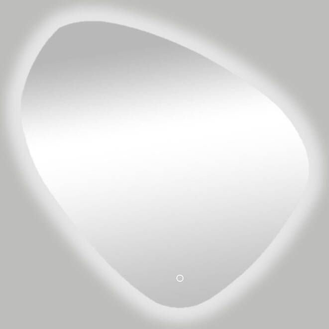 Best Design Spiegel Ballon Asymmetrisch 120x120cm Met LED Verlichting Rondom en One-Touch Bediening