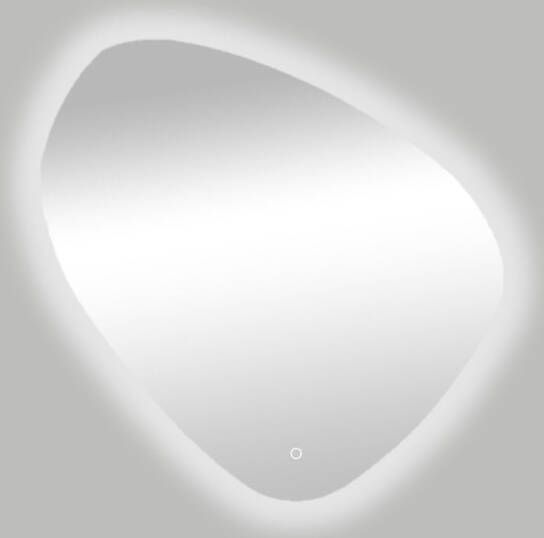 Best Design Spiegel Ballon Asymmetrisch 80x80cm Met LED Verlichting Rondom en One-Touch Bediening