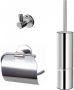 Best Design Luxe-Rome toilet accessoireset 3-delig met toiletborstelhouder toiletrolhouder en handdoekhaak chroom 4011990 - Thumbnail 1