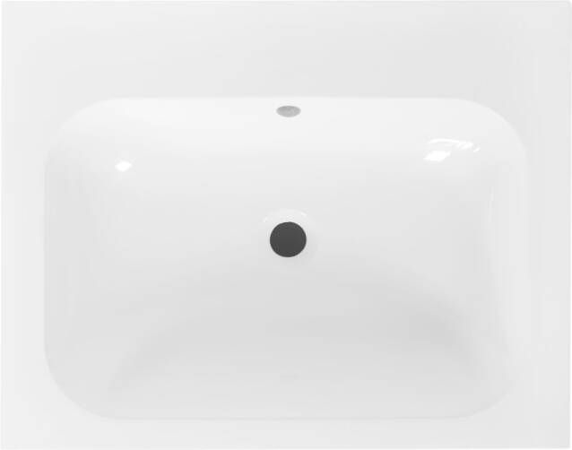 Best Design wastafel 60cm voor splash meubel zonder kraangat wit 4014580