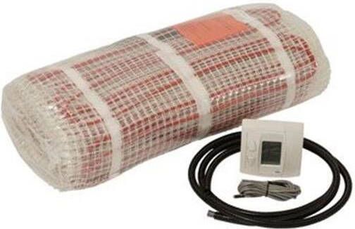 Plieger Heat elektrische vloerverwarmingsmat wifi thermostaat 50x200cm 1m2 150W rood 220211