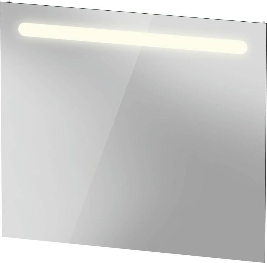 Duravit Spiegel No.1 Met Horizontale LED Verlichting 80x3.5x70cm Mat Wit
