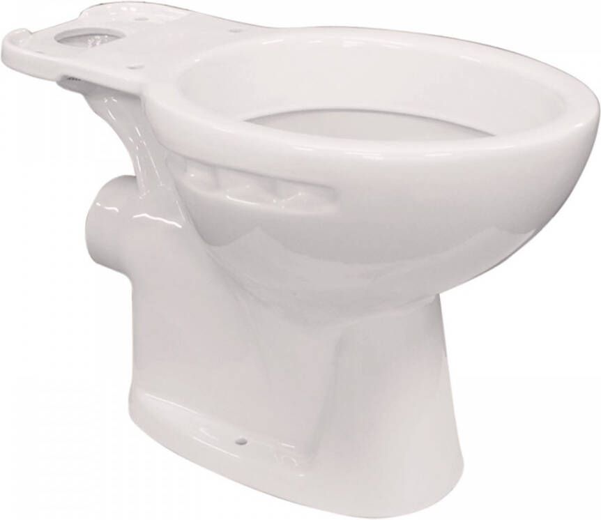 Go by Van Marcke Vrijstaande Toiletpot Van Marcke ISIFIX Muuraansluiting (H(PK) 18 cm Wit