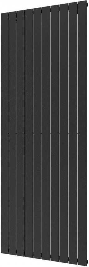 Plieger Designradiator Cavallino Retto Enkel 1666 Watt Middenaansluiting 200x75 4 cm Black Graphite