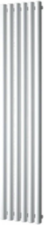 Plieger Trento designradiator verticaal met middenaansluiting 1800x350mm 814W wit structuur 7250020