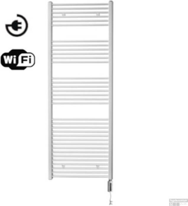 Sanicare electrische design radiator 172 x 60 cm. wit met WiFi thermostaat wit HRAWW601720 W