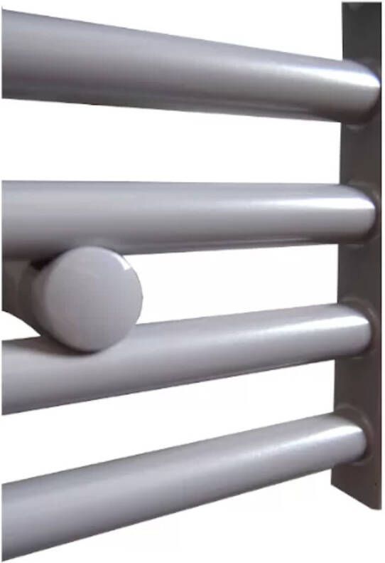 Sanicare electrische design radiator 172 x 60 cm. zilver-grijs met WiFi thermostaat chroom HRAWC601720 Z